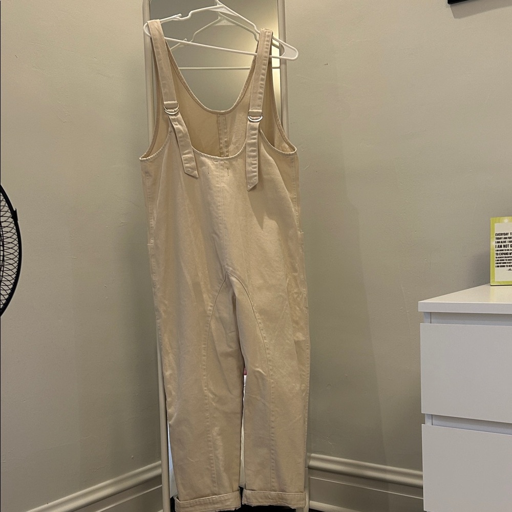 Free People High Roller Cream Jumpsuit - Picture 2 of 3